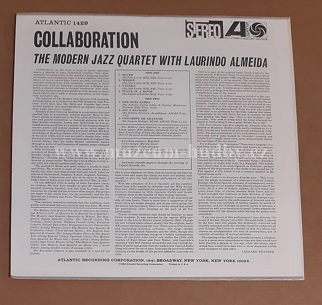 The Modern Jazz Quartet With Laurindo Almeida - Obrázek 2