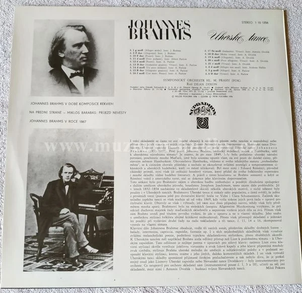 Johannes Brahms, Symfonický Orchestr hl. m. Prahy (FOK), Dean Dixon - Obrázek 2