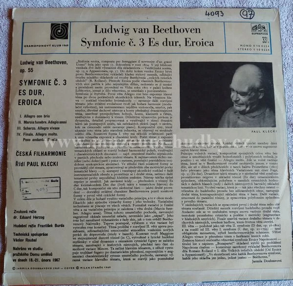 Ludwig van Beethoven • Česká Filharmonie • Paul Kletzki - Obrázek 2