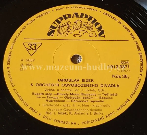 Jaroslav Ježek & Orchestr Osvobozeného Divadla - Obrázek 4