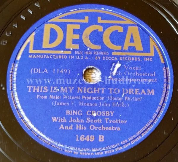 Bing Crosby With John Scott Trotter And His Orchestra - Obrázek 2