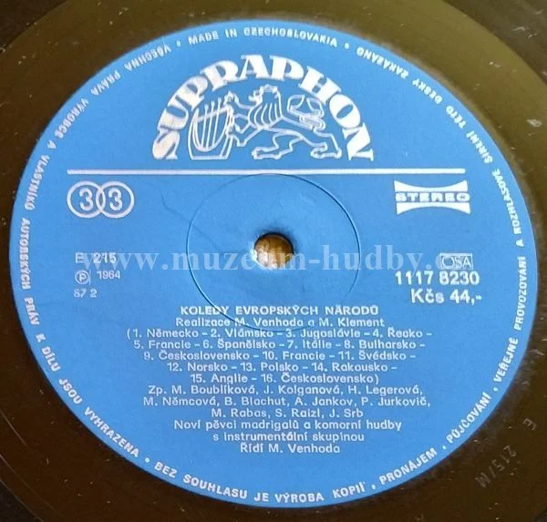 Noví Pěvci Madrigalů A Komorní Hudby A Komorní Instrumentální Soubor , Řídí Miroslav Venhoda - Obrázek 3