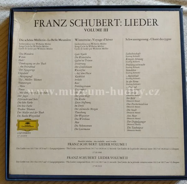 Franz Schubert, Dietrich Fischer-Dieskau, Gerald Moore - Obrázek 2