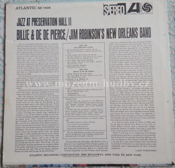 Billie & De De Pierce / Jim Robinson's New Orleans Band - Obrázek 2