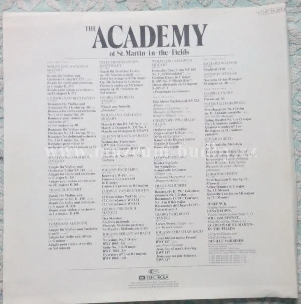 The Academy Of St. Martin-in-the-Fields, Sir Neville Marriner, Johann Sebastian Bach, Tomaso Albinoni, Franz Schubert, Georg Friedrich Händel, Johann Pachelbel, Wolfgang Amadeus Mozart - Obrázek 4