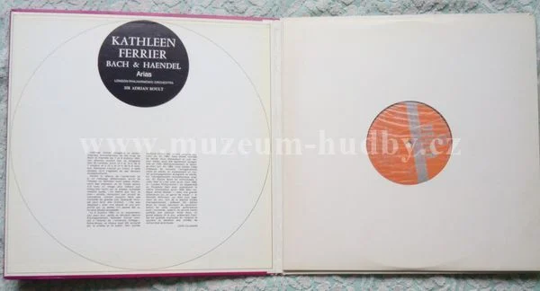 Kathleen Ferrier Chante Jean Sébastien Bach & Georg Friedrich Haendel - London Philharmonic Orchestra / Sir Adrian Boult - Obrázek 2