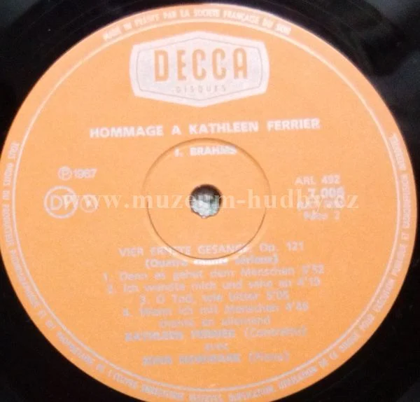 Kathleen Ferrier, John Newmark, Brahms, Schumann - Obrázek 6