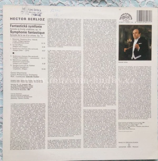 Hector Berlioz, The Czech Philharmonic Orchestra, Zdeněk Košler - Obrázek 2