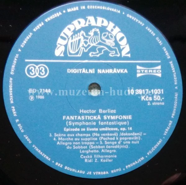 Hector Berlioz, The Czech Philharmonic Orchestra, Zdeněk Košler - Obrázek 4