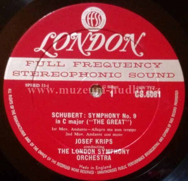 Schubert, Josef Krips, London Symphony Orchestra - Obrázek 3