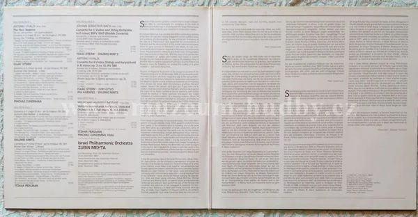 Stern, Zukerman, Mintz, Perlman, Israel Philharmonic Orchestra, Zubin Mehta - Obrázek 2