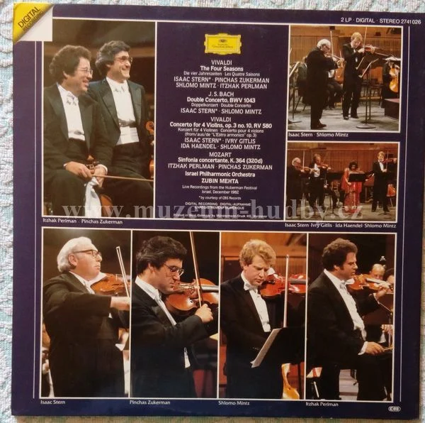 Stern, Zukerman, Mintz, Perlman, Israel Philharmonic Orchestra, Zubin Mehta - Obrázek 3