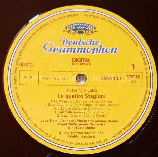 Stern, Zukerman, Mintz, Perlman, Israel Philharmonic Orchestra, Zubin Mehta - Obrázek 4