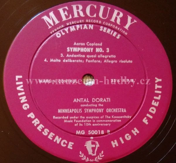 Aaron Copland - Antal Dorati Conducting The Minneapolis Symphony Orchestra - Obrázek 3