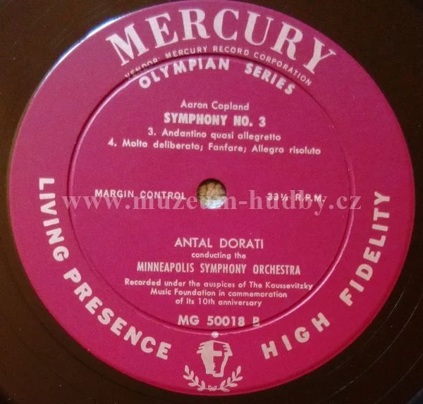 Aaron Copland - Antal Dorati Conducting The Minneapolis Symphony Orchestra - Obrázek 4
