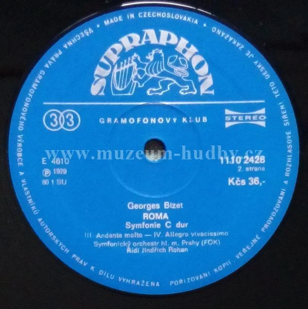 Georges Bizet, Symfonický Orchestr Hl. M. Prahy (FOK), Jindřich Rohan - Obrázek 4