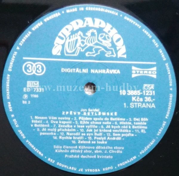 Jan Seidel / Kühnův Dětský Sbor / Pražské Dechové Kvinteto - Obrázek 3
