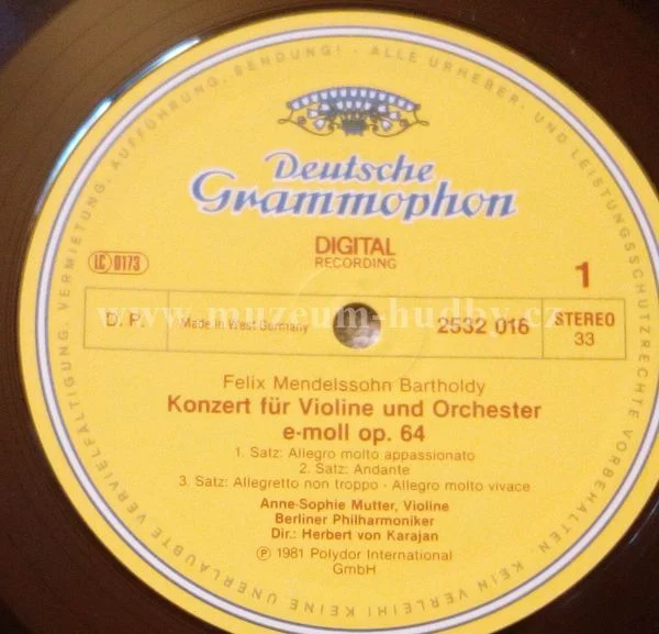Mendelssohn • Bruch - Anne-Sophie Mutter, Berliner Philharmoniker, Herbert von Karajan - Obrázek 3