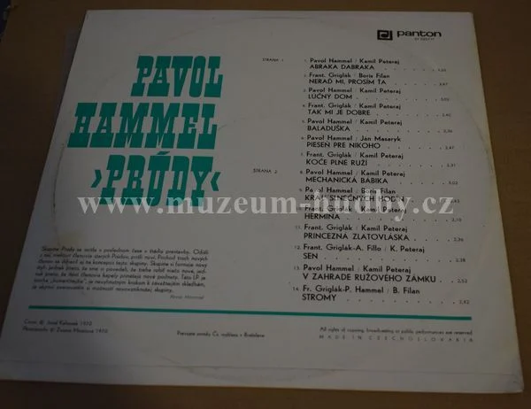 Pavol Hammel, Prúdy - Obrázek 2
