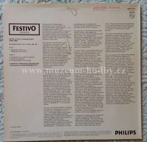 Tcha?kovsky, Igor Markevitch, London Symphony Orchestra - Obrázek 2