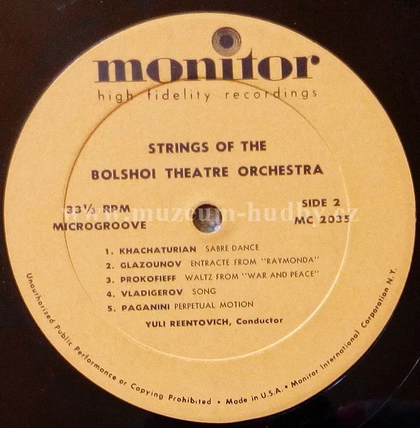 Bolshoi Theatre Orchestra, Yuli Reentovich, Irina Zaitseva, Irina Shcherbina, Galina Maksimova - Obrázek 4