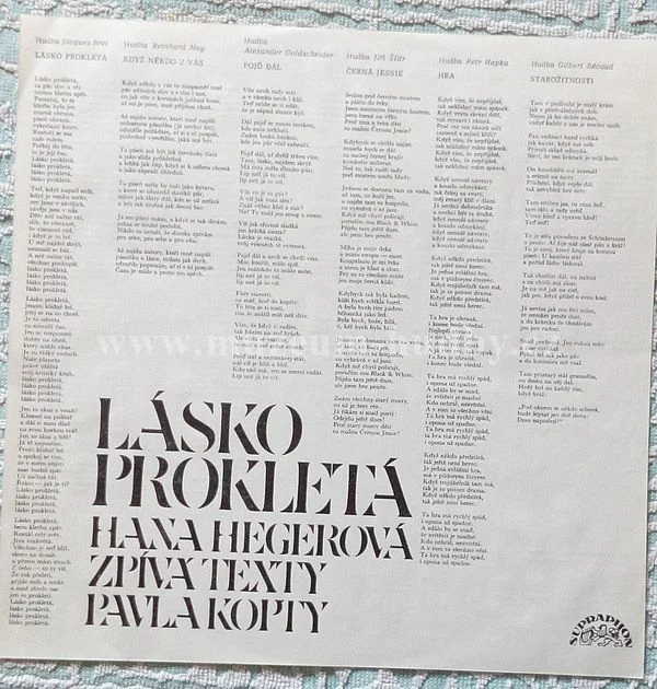 Hana Hegerová, Pavel Kopta - Obrázek 3