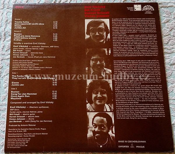 Emil Viklický, Bill Frisell, Kermit Driscoll, Vinton Johnson - Obrázek 2