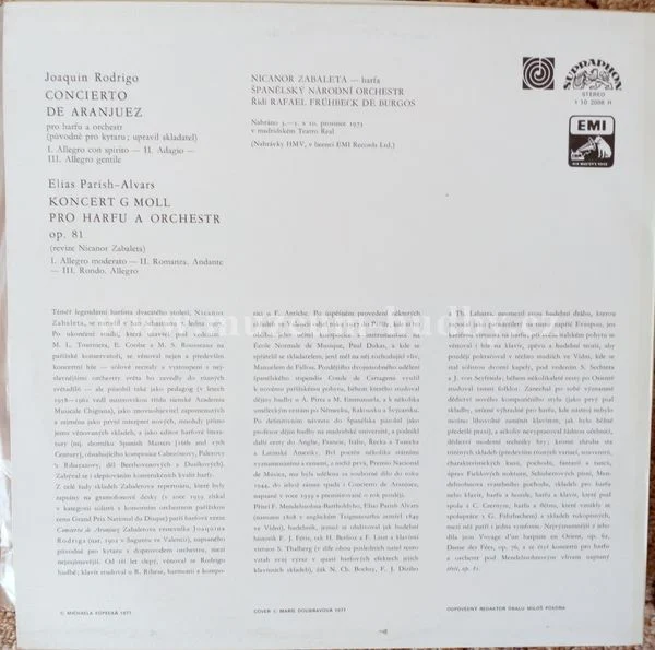 Nicanor Zabaleta / Španělský Národní Orchestr / Rafael Frühbeck De Burgos - Obrázek 2