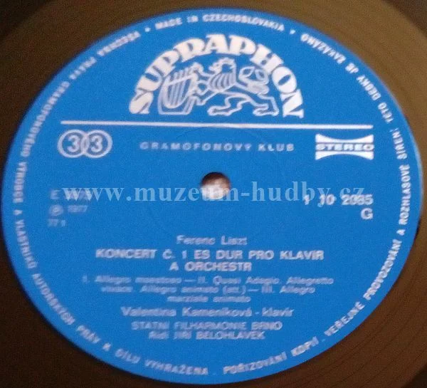 Franz Liszt, Valentina Kameníková, Brno State Philharmonic Orchestra, Jiří Bělohlávek - Obrázek 4
