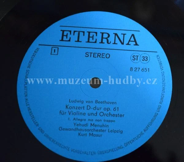 Beethoven - Menuhin, Gewandhausorchester Leipzig, Kurt Masur - Obrázek 3