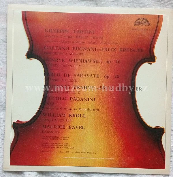 Giuseppe Tartini, Gaetano Pugnani, Henryk Wieniawski, Pablo de Sarasate, Johannes Brahms, Niccol? Paganini, Maurice Ravel, William Kroll - Ida Haendelova*, Alfred Holeček - Obrázek 2