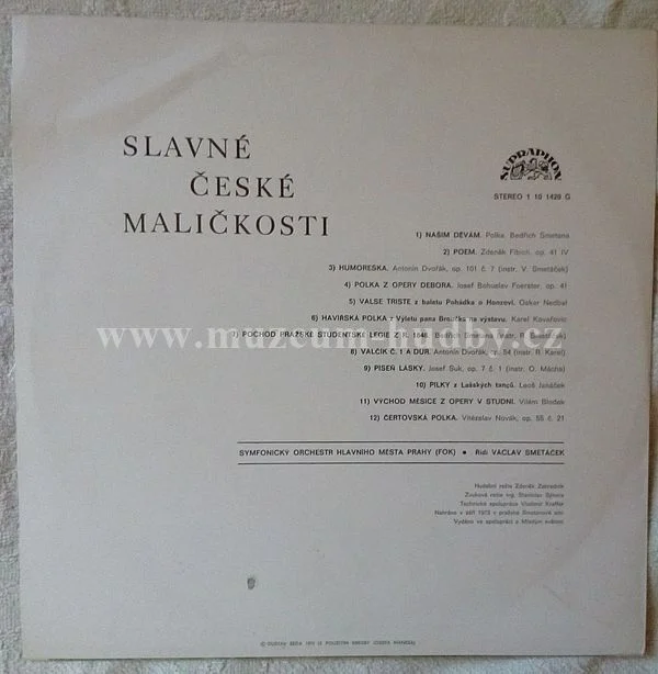 Symfonický Orchestr Hl. M. Prahy (Fok), Václav Smetáček - Obrázek 2