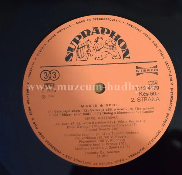 Marie Rottrová, Pavel Bobek, Plameňáci, Jiří Bartoška, Heidi, Karel Gott... - Obrázek 4