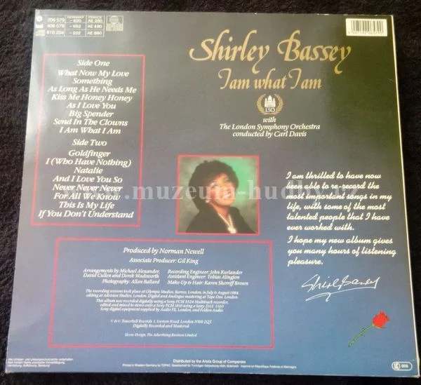 Shirley Bassey With The London Symphony Orchestra - Obrázek 2