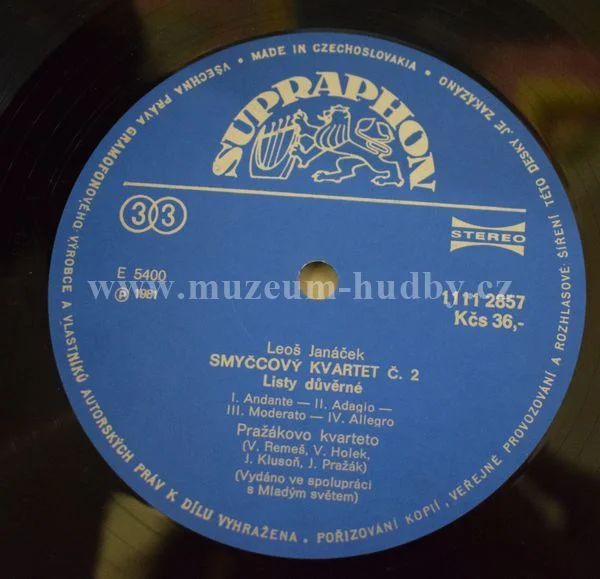 Pražákovo kvarteto, Leoš Janáček, Franz Schubert - Obrázek 4