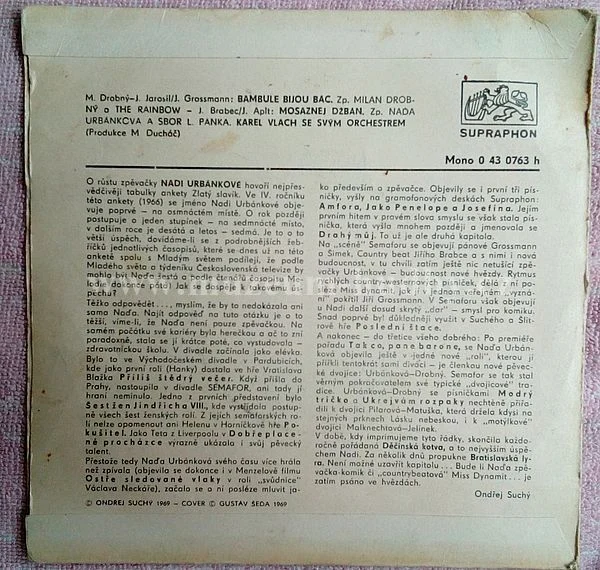 Milan Drobný A The Rainbow / Naďa Urbánková - Obrázek 2