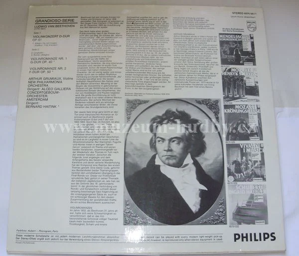 Beethoven - Grumiaux - New Philharmonia Orchestra & Galliera / The Concertgebouw Orchestra Amsterdam & Bernard Haitink - Obrázek 2