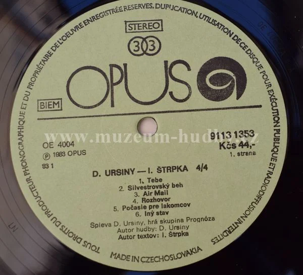 Dežo Ursiny, Ivan Štrpka, Prognóza - Obrázek 4