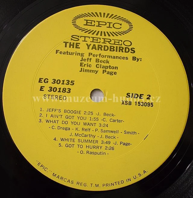 Yardbirds / Jeff Beck / Eric Clapton / Jimmy Page - Obrázek 8