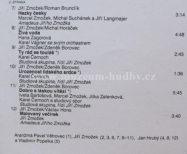 Jiří Zmožek / Iveta Bartošová / Karel Gott / Marie Rottrová / Boleslav Polívka - Obrázek 4