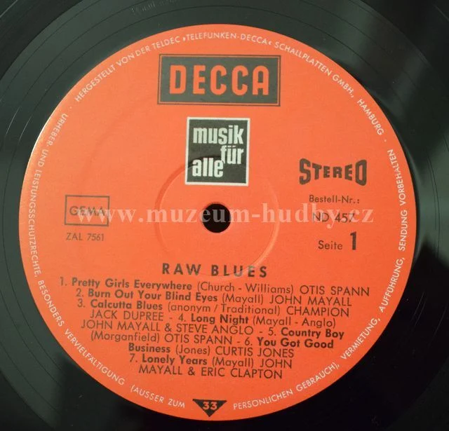 John Mayall / Eric Clapton / Otis Spann / Champion Jack Dupree - Obrázek 5