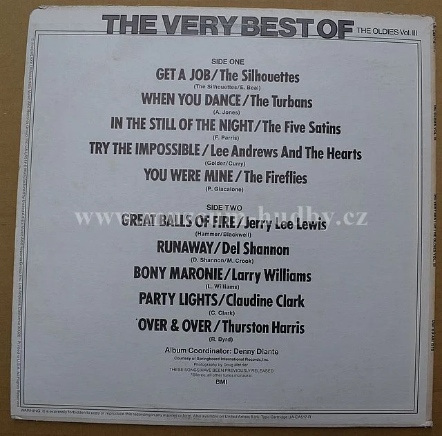 Silhouettes / Jerry Lee Lewis / Five Satins / Del Shannon - Obrázek 2