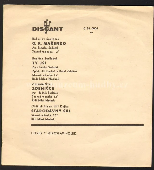 Bohuslav Sedláček / Bedrich Sedláček / Antonín Nývlt / Oldrich Blaha / Jiri Kafka - Obrázek 2