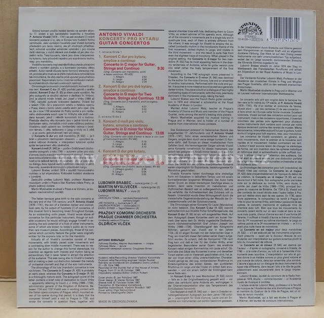 Antonio Vivaldi - Lubomír Brabec, Martin Mysliveček, Lubomír Malý, Prague Chamber Orchestra - Obrázek 2