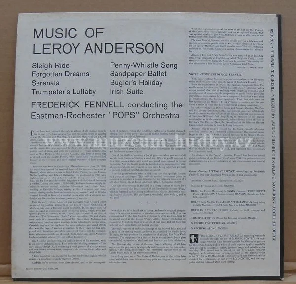 Leroy Anderson, Frederick Fennell, Eastman-Rochester Pops Orchestra - Obrázek 2