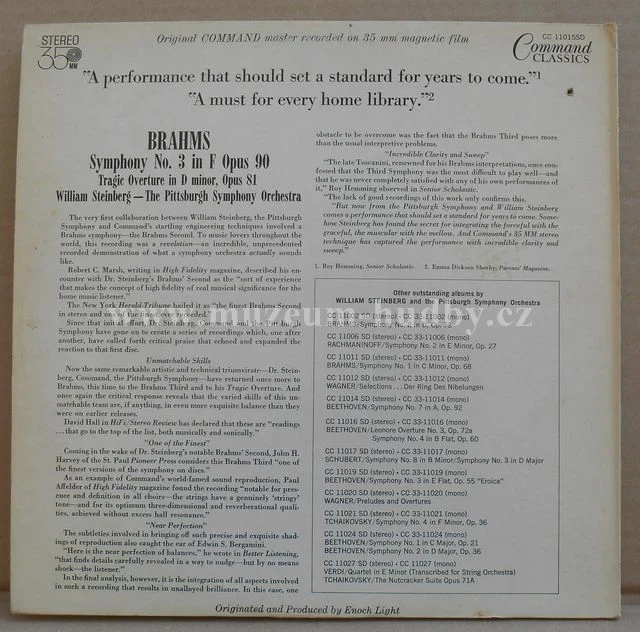 Brahms, William Steinberg, Pittsburgh Symphony Orchestra - Obrázek 4