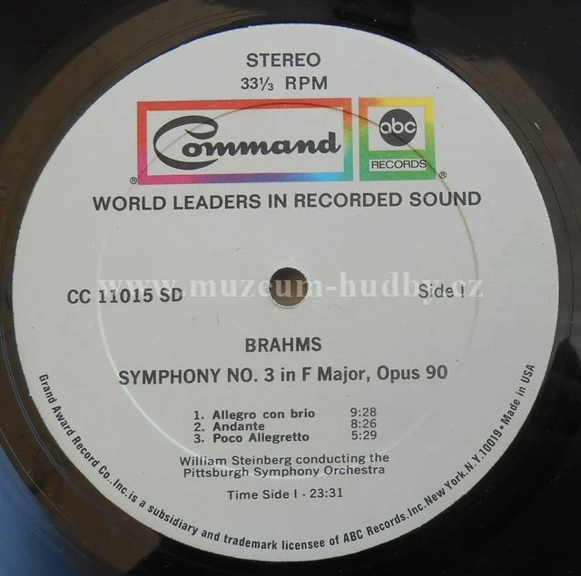 Brahms, William Steinberg, Pittsburgh Symphony Orchestra - Obrázek 5