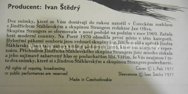 Strangers & Jindra Šťáhlavský - Obrázek 3