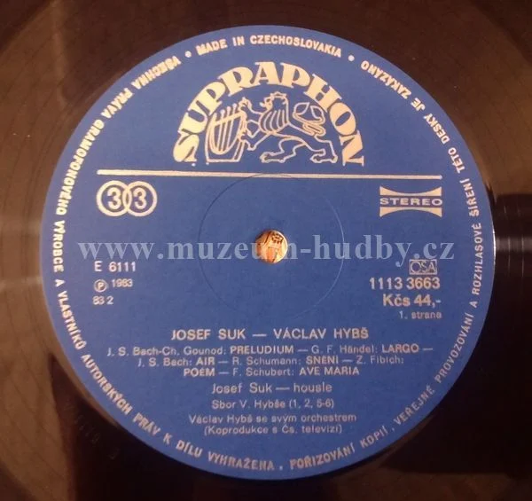 Josef Suk / Orchestr Václav Hybš Orchestra - Obrázek 3