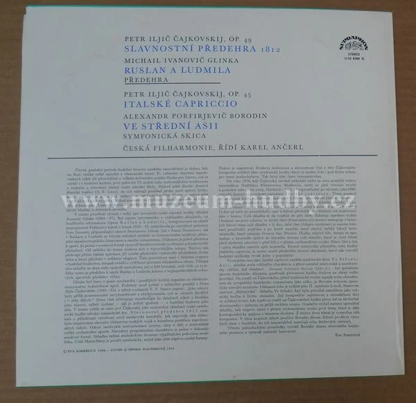 Petr Iljič Čajkovskij, Michail Ivanovič Glinka, Alexandr Porfirjevič Borodin, Česká Filharmonie - Obrázek 2